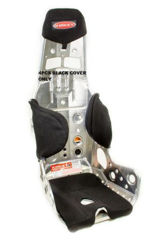 Kirkey racing seat cover black cloth 4pcs #58511lw colth tweed blk 58 series