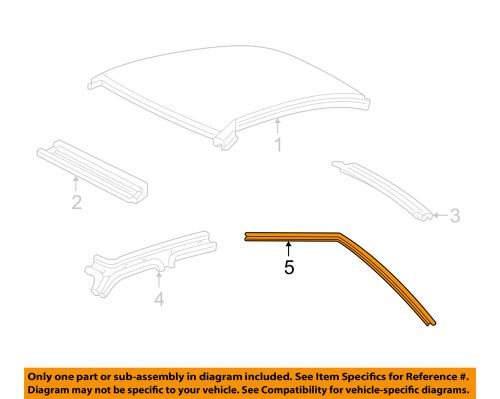 Ford oem 03-11 crown victoria roof-weatherstrip left 2w7z5451823aa