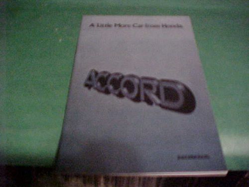Honda accord 1976 auto dealer brochure/book
