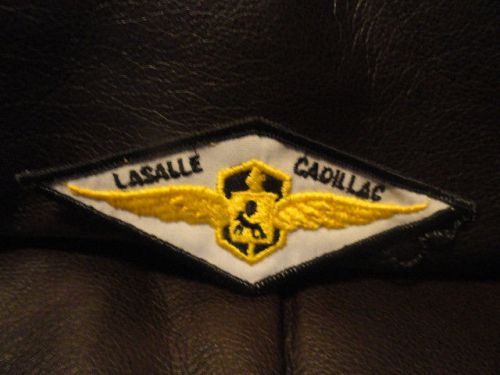 Lasalle cadillac patch - nos - original - vintage - 5 x 2  inches