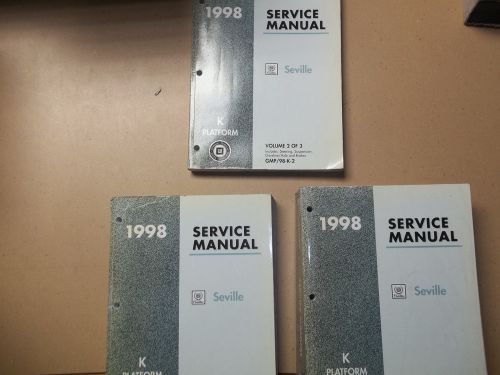 1998 cadillac seville factory service manuals 3 volume set