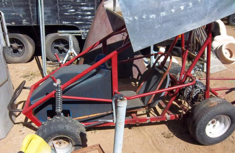 VINTAGE GO KART WINGED MINI SPRINT DISC BRAKE LIVE AXLE CLUTCH, US $300.00, image 3