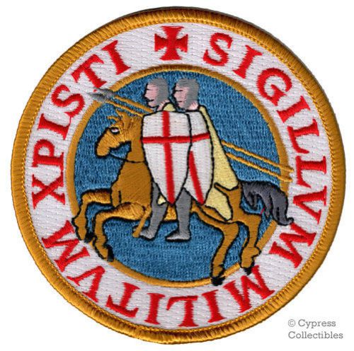 Knights templar biker patch religious christian military emblem embroidered new