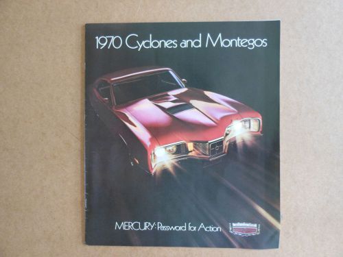 Mercury cyclone and montego 1970 original dealer brochure
