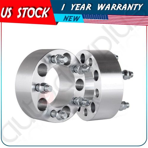 2x 2&#034; wheel spacers 5x4.5 to 5x4.5 w/ 1/2&#034; studs  adapters for jeep  wrangler
