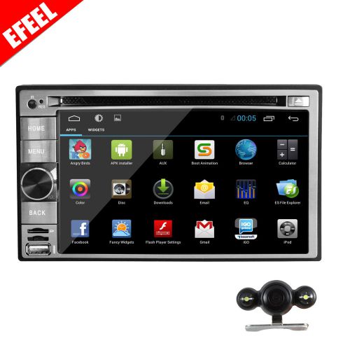 Android 4.4 6.2" double 2din 3g-wifi car gps dvd player bt radio ipod map+camera