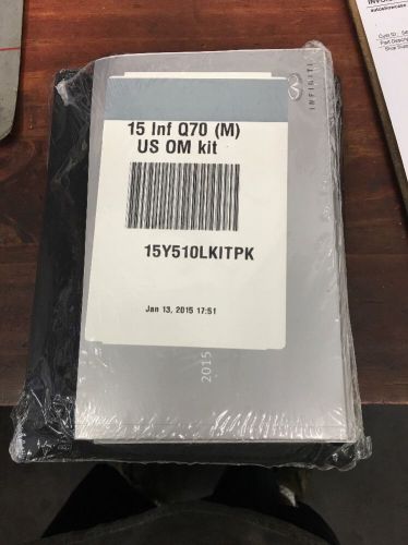 2015 infinity q70l owners manual new in sealed plastic