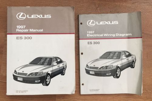 1997 lexus es300 repair manual &amp; electrical wiring shop service books lot es 300