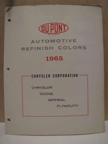 1965 chrysler dodge plymouth paint chips coronet dart barracuda belvedere fury