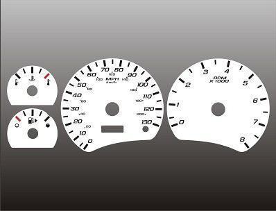 2005-2006 chevrolet equinox instrument cluster white face gauges 05-06