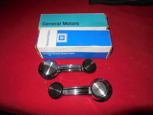Nos 1968-75 chevelle camaro nova gto firebird 442 black knob window handles wow