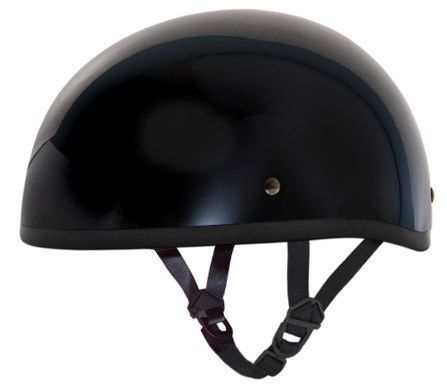 Daytona gloss black motorcycle half helmet d1-ans brand new size medium