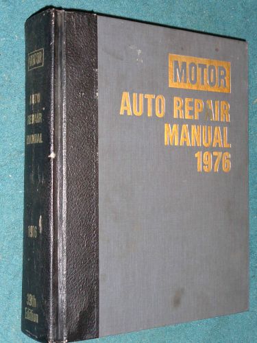 1969-1976 chevy ford camaro vette mustang dodge plymouth  motor shop manual