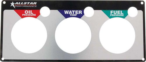 Allstar performance aluminum gauge panel face plate p/n 80127