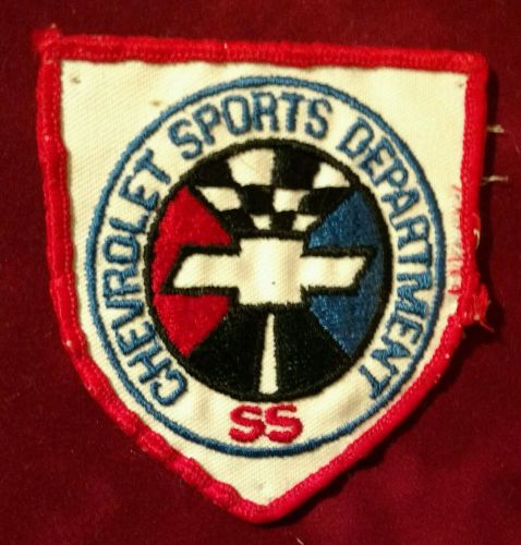 Rare vintage chevrolet sports department ss patch from the 60's to 70's