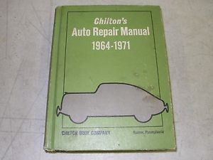 Chilton 1964-1971 service manual all models original