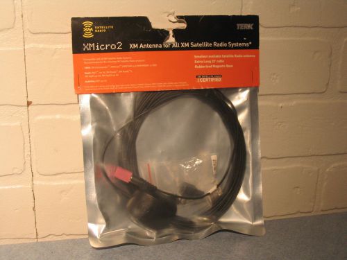 New terk technologies xmicro2 xm satellite radio antenna magnetic base 23&#039; cable