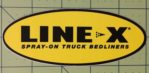 Line-x spray-on bedliners original vintage decal sticker