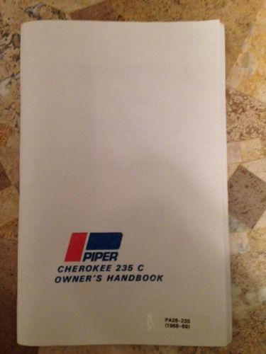 Piper cherokee 235 c owner&#039;s handbook