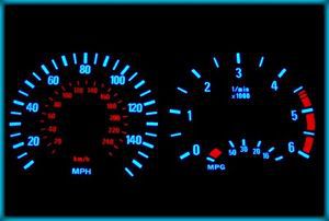 G104 BMW E46 98-05 UK 140MPH DIESEL WB EL Plasma Glow Gauges Cluster Dials, US $59.95, image 2