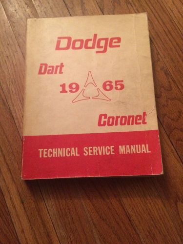 Dodge dart / coronet 1965 technical service manual all models free shipping