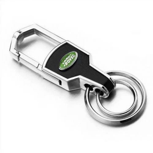 Car logos fashion titanium key chain ring keyfob metal keyrings for land rover
