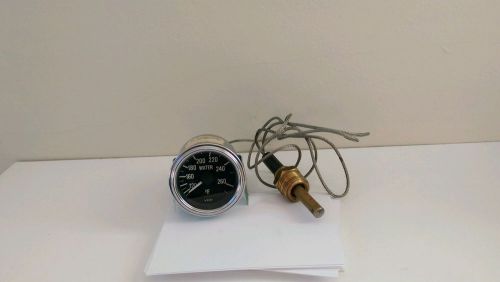 Vdo series 1 mechanical water temperature gauge 2 1/16&#034; dia black face 180310