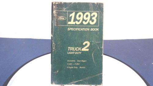 1993 ford f150 f350 super duty bronco original factory specification manual oem