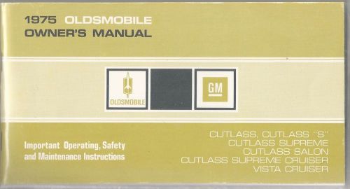 1975 oldsmobile owners manual