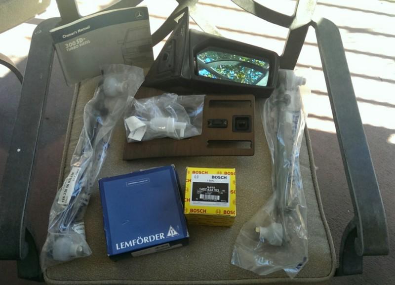 Lemforder flex disc, rod assemblys, filters and more parts for a 1984 300sd !!