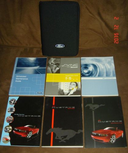 2010 ford mustang owner&#039;s guide, case and other manuals.