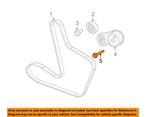 Chrysler oem 2010 sebring 3.5l-v6 belt or pulley-tensioner bolt 6101940