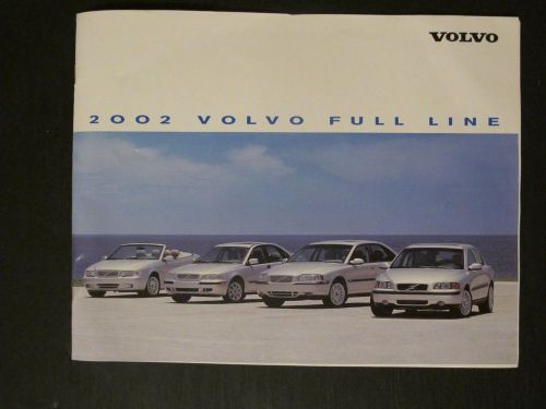 Volvo full line dealer sales brochure  2002