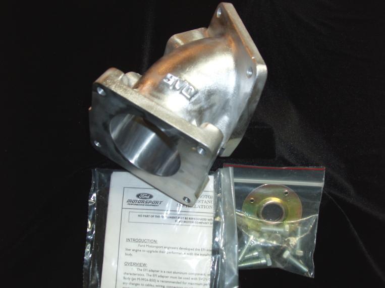 Mustang 1994-95 highly ported & polished ford racing/svo throttle body elbow 