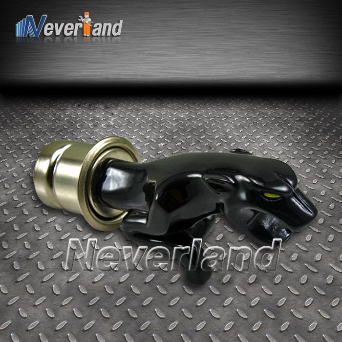 21mm 12v auto car cigarette lighter plug socket black leopard style
