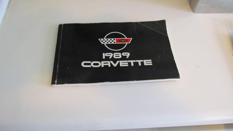 1989 chevrolet corvette owner's manual