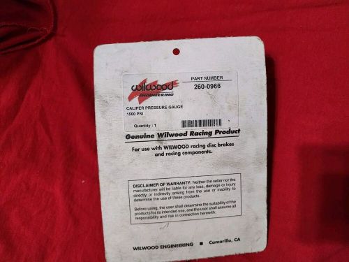 Wilwood for caliper pressure gauge - 1500 psi