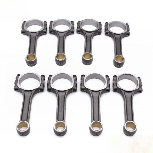 I beam 5.700" 2.100" .927" bronze bush 5140 connecting rods for chevy sbc 350