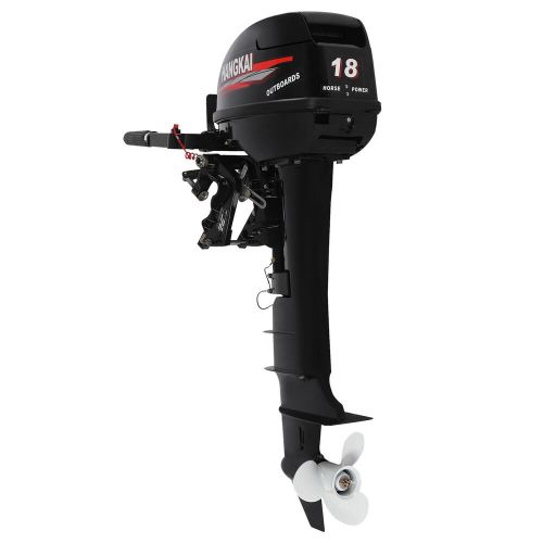 HANGKAI 2 Stroke 360-degree steering Outboard Motor Boat Engine Long Shaft 18 HP, US $1,578.25, image 3