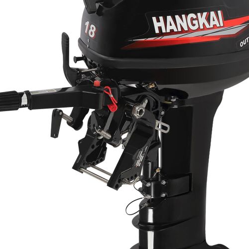 HANGKAI 2 Stroke 360-degree steering Outboard Motor Boat Engine Long Shaft 18 HP, US $1,578.25, image 7