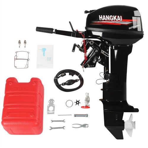HANGKAI 2 Stroke 360-degree steering Outboard Motor Boat Engine Long Shaft 18 HP, US $1,578.25, image 15