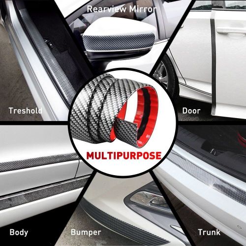 USA Fiber Carbon Guard Edge Strip Protector Door Sill Side Skirt Bumper Sticker, US $9.99, image 6