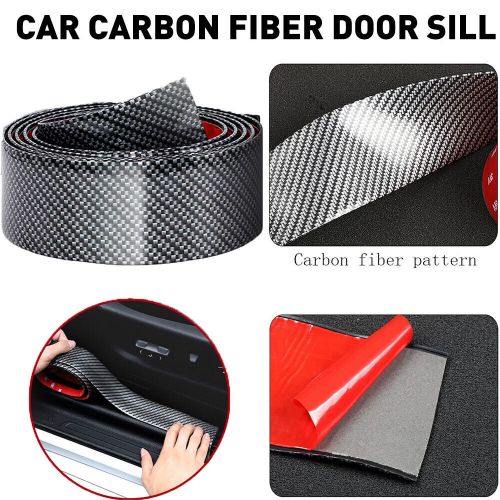 USA Fiber Carbon Guard Edge Strip Protector Door Sill Side Skirt Bumper Sticker, US $9.99, image 11