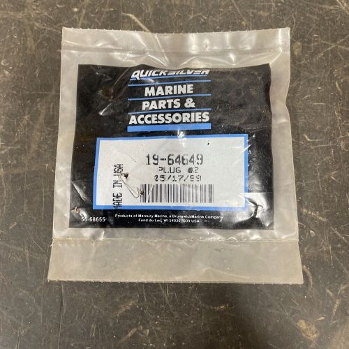 LOT OF 2 NEW MERCURY QUICKSIIVER OEM PLUGS # 19-64649, US $9.95, image 2