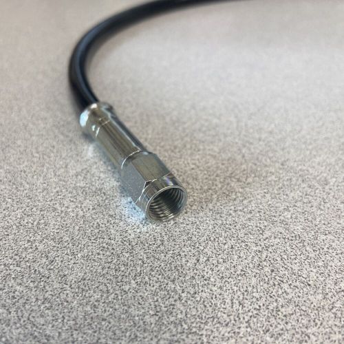 Fragola -3 an stainless steel braided brakeline with black coating- 26" length