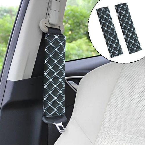 2Pcs Car Safety Seat Belt Shoulder Pad Cover Cushion Harness Comfortable-Driving, US $9.82, image 3