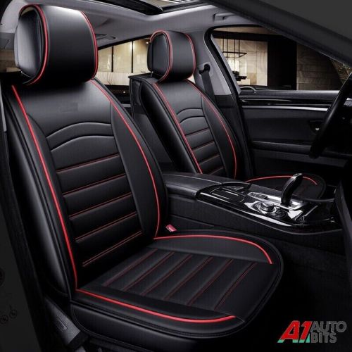 Black PU Leather Front Car Seat Covers Protector For Mercedes A B C E S G Class, US $122.97, image 5