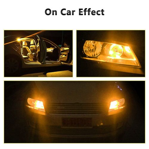 10X AUXITO Amber Yellow 168 194 921 License Side Marker Light Canbus LED Bulb, US $17.99, image 4