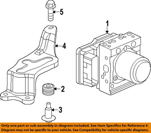 Honda oem 57115tr0a00 abs-mount bracket
