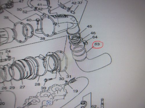 OEM YAMAHA 1996-1997 WAVE VENTURE 1100 & 1998 XL 1200 EXHAUST PIPE TO CAN HOSE, US $69.99, image 2